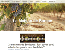 Tablet Screenshot of maisondebarsac.fr